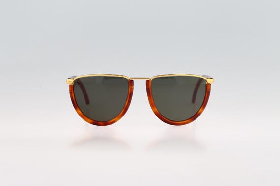 Gianfranco Ferre Sunglasses, Burnt Orange & Gold VINTAGE SUNGLASSES GIANFRANCO FERRE GFF 46/S 056 80s  main image 2