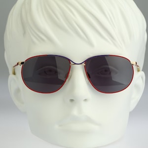 Puma MP 6 792, Vintage 80s unique colorful square sunglasses women, NOS