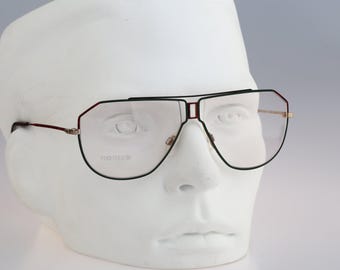 Rodier M 149 405, Vintage 80s oversized aviator glasses frames mens & womens NOS