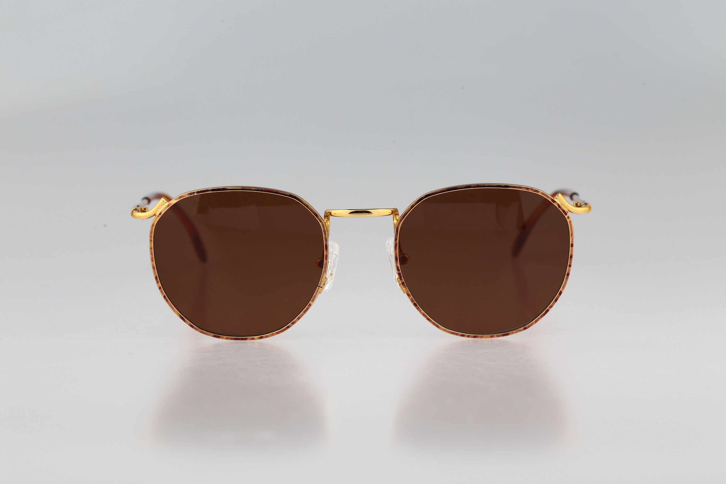 Best Country H03 8, Vintage 90s Unique Tortoise & Gold Square