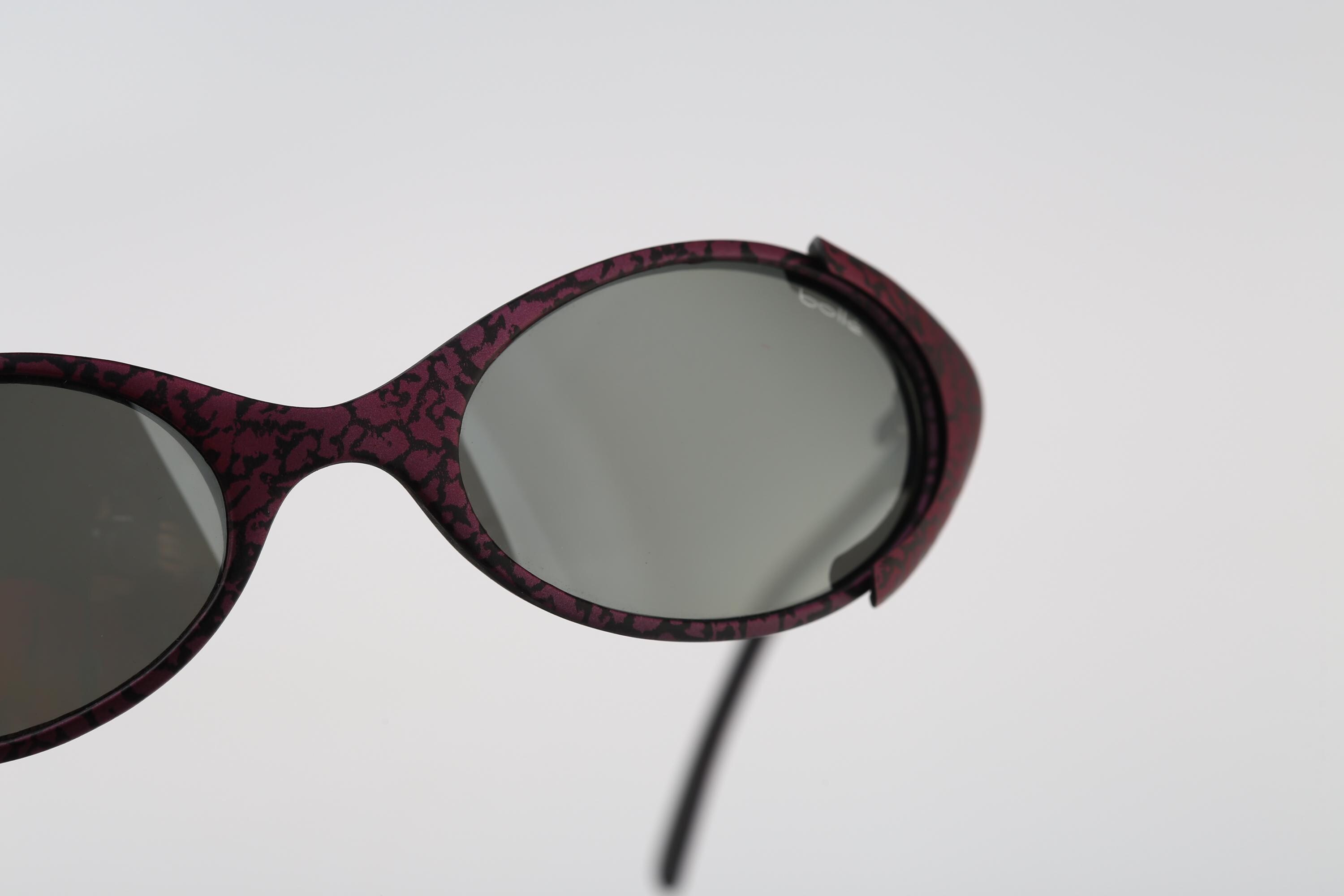 Lunettes De Soleil Vintage Bollé Années 90 – Polarisées, Monture Marron, Femme