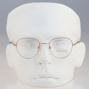 Finissimo by Lastes 66 31 60, Vintage 90s gold and tortoise panto round eyeglasses frames mens & womens NOS