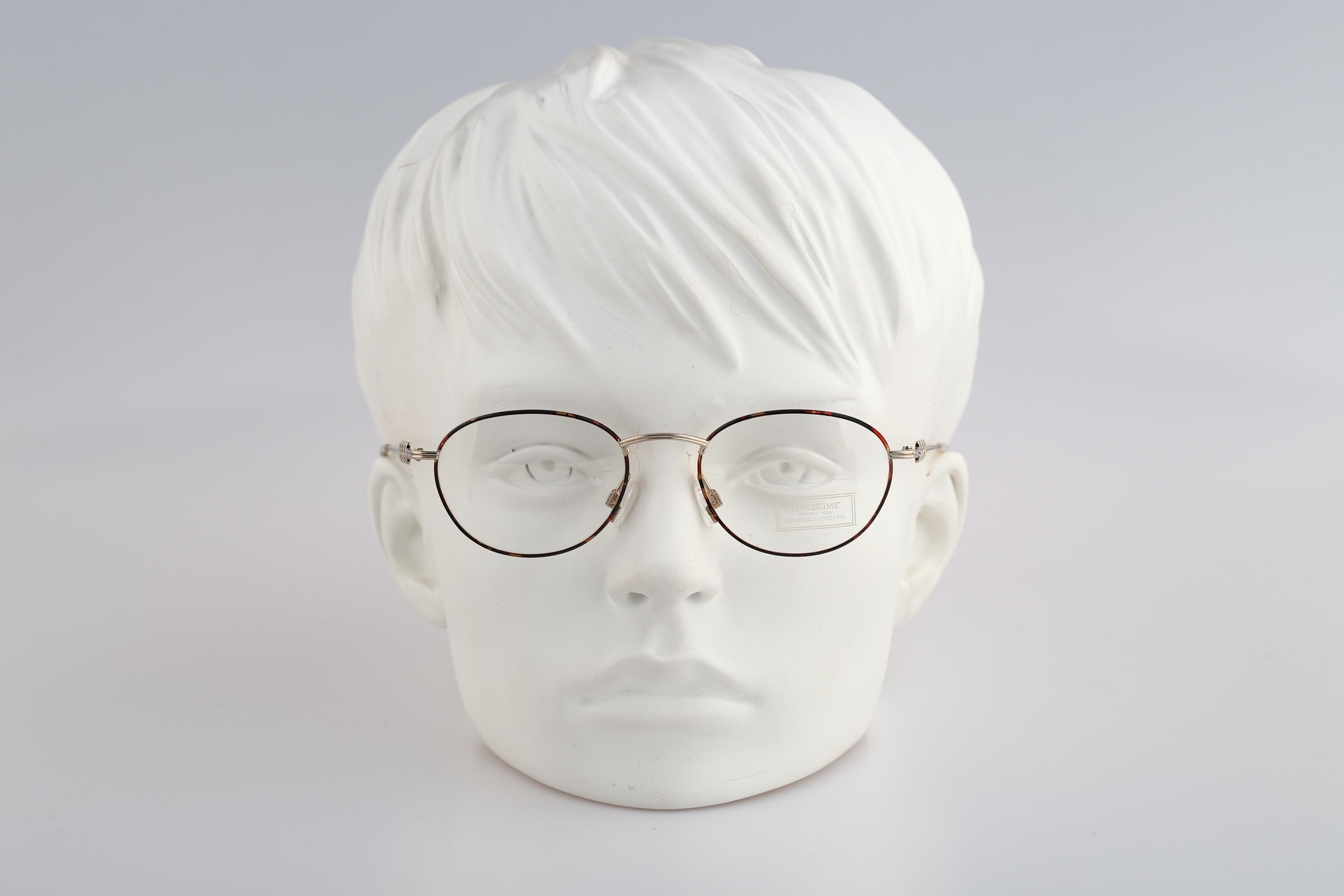 フェンディシム F 090 938、ヴィンテージ 90年代 ゴールド＆トータス