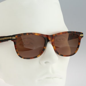 Le Club Spencer, Vintage 90s tortoise wayfarer sunglasses men & women, NOS