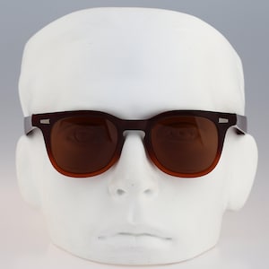 Bolle Sunrock, vintage tweekleurige vierkante wayfarer-zonnebril uit jaren 90 heren en dames, NOS afbeelding 2