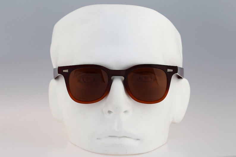 Bolle Sunrock, vintage tweekleurige vierkante wayfarer-zonnebril uit jaren 90 heren en dames, NOS afbeelding 2