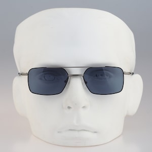 Kango 2000 Tino 01, Vintage 90s black and gray small square aviator sunglasses men & women NOS