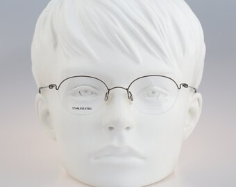 Charles Stone NY30052 Full Rim Gray Used Eyeglasses Glasses  display picture 3