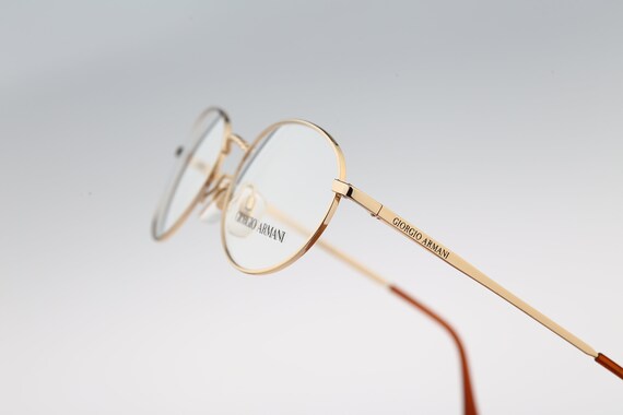 Giorgio Armani 222 743, Vintage 90s Gold Panto Round  display picture 1
