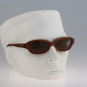 Vuarnet Pouilloux Ref. 603 CUI , Vintage 90er Jahre Acetat Braun Rechteck Sonnenbrille Herren & Damen NOS