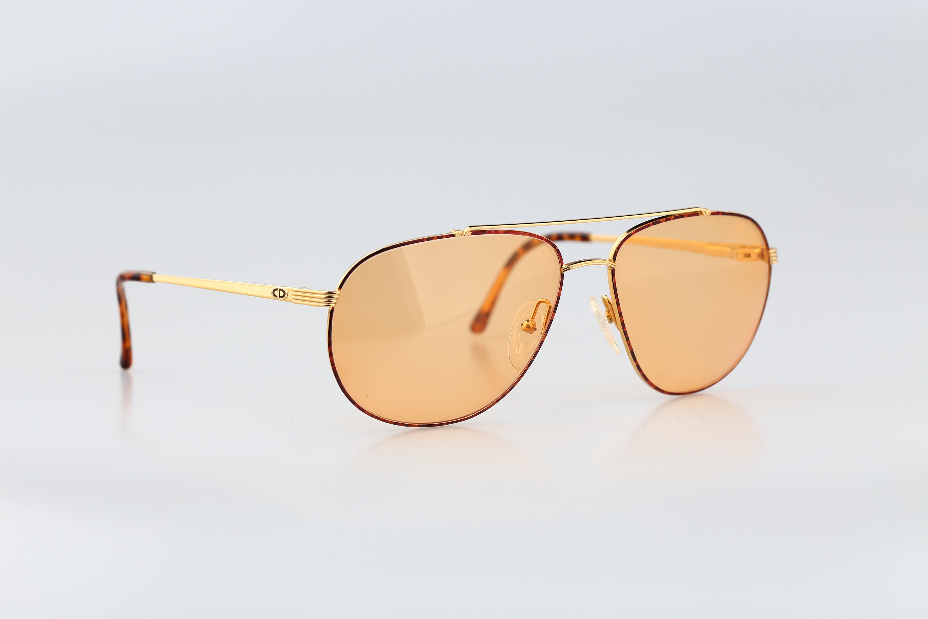 Christian Dior 2753 42, Vintage 80s Tinted Orange Lenses