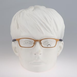 Eye&#39;DC V241 005, Vintage 2000s beige small rectangle eyeglasses frames womens NOS