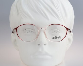 Silhouette SPX 1875 20 6103 Red Gold Clear Eyeglasses Frames  display picture 1