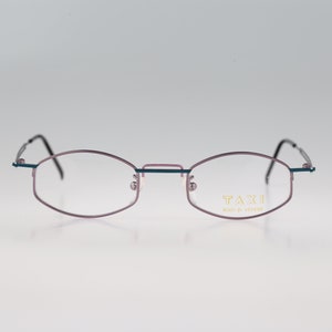 Taxi By Casanova SM 65 02, Vintage 90s unique small rectangle eyeglasses frames mens & womens NOS