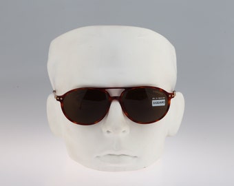 Giugiaro 613 2013, Vintage 90s tortoise and gold aviator sunglasses mens & women, NOS