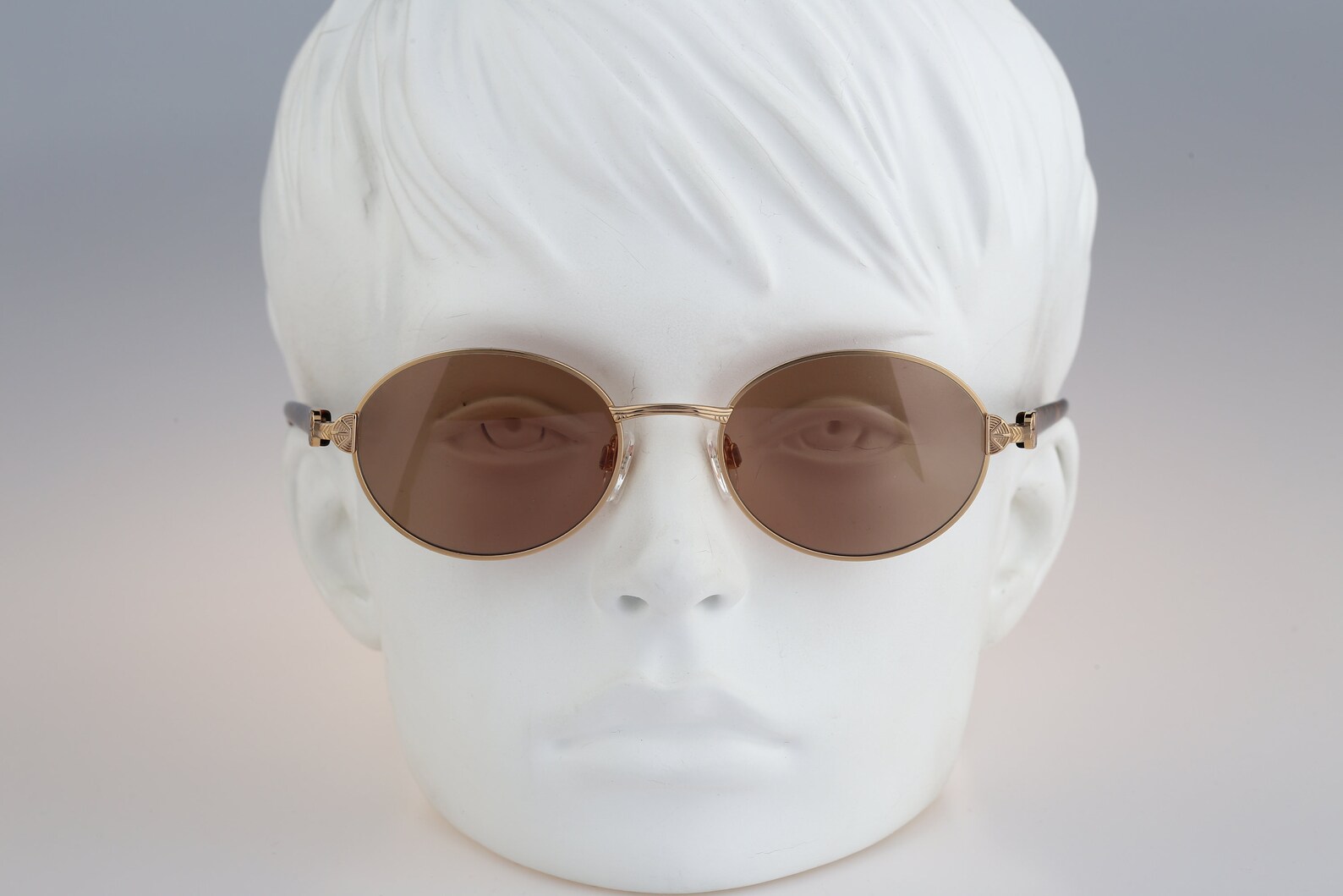 Monture De Lunettes Vintage Silhouette 6260/30 V 6050 Or Rouge Ovale - Titane/métal - Neuf Sans étiquette