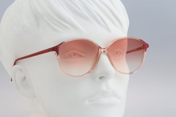 Silhouette Women\'s Sunglasses - Peach Tint Silhouette M 1202 /20 C 5557, Vintage 80s Tinted Pink Lenses  main image 4