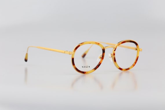 Krizia K 54 966, Vintage 90s gold & tortoise doub… - image 4