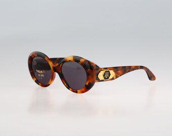 1990’s Stendhal Paris Oversized Sunglasses Tortoiseshell w/ Rhinestones, France 1990 main image 2