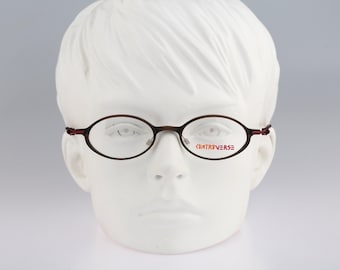 Contro Verse 4150 167 L6, Vintage 90er Jahre Unikat Antik Gold Oval Brillenfassung Herren & Damen NOS