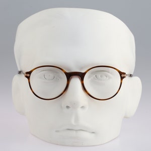 Tauschek Verdi 654, Vintage 80s gold and tortoise panto round eyeglasses frames mens & womens NOS