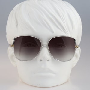 Silhouette M 1172 20 C 1539, Vintage 80s clear oversized butterfly sunglasses women, NOS