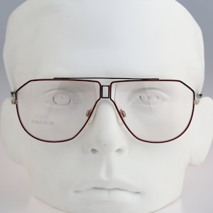 Rodier M 149 404, Vintage 80s oversized aviator glasses frames mens & womens NOS