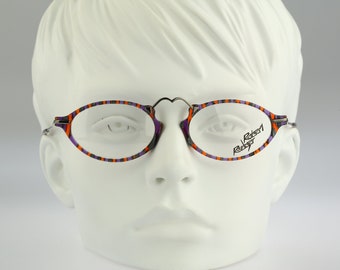 Robert Rudger 0860 134 02, Vintage 90s unique colorful heart oval eyeglasses frames womens NOS