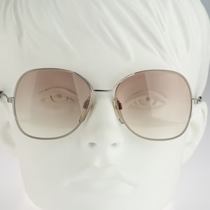 Silhouette M 6019 C4019, Vintage 80s tinted brown lenses oversized square sunglasses women, NOS
