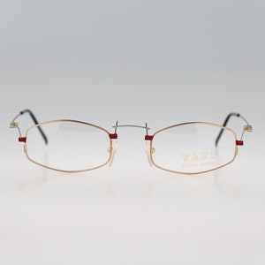 Taxi By Casanova SM 59 02, Vintage 90s unique small rectangle eyeglasses frames mens & womens NOS