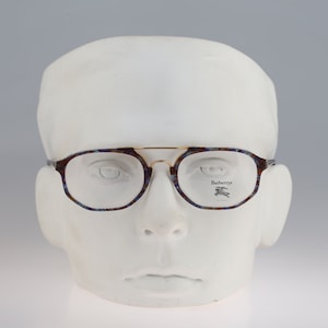 Burberrys 22 13, Vintage 90s colorful rectangle aviator glasses frames mens & womens NOS