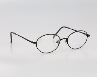 Shiseido 1056 2 Titanium NOS Accessoires Zonnebrillen & Eyewear Brillen Vintage jaren '90 blauwe ovale brilmonturen dames 