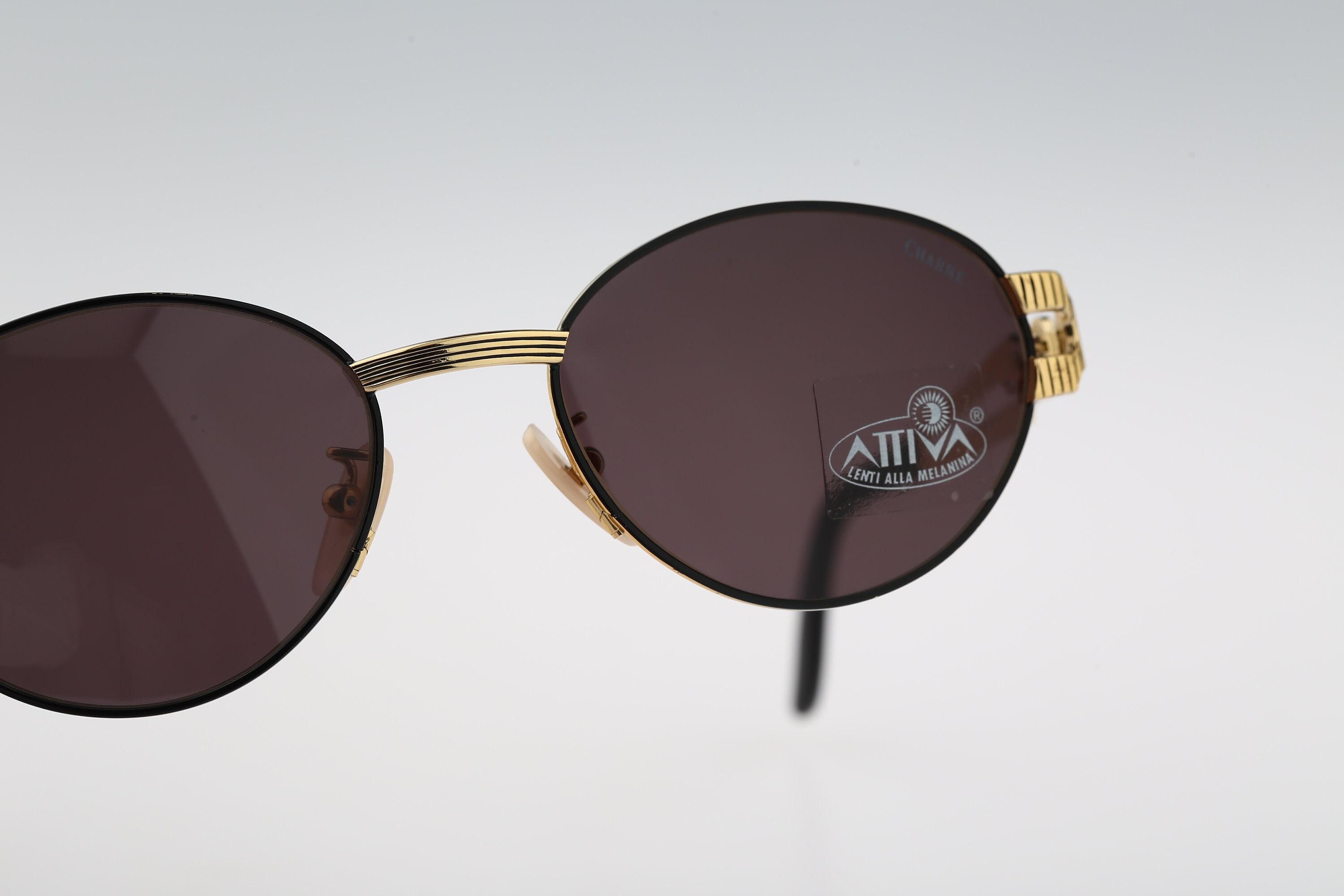 90s Vintage Charme Italy Sunglasses Egyptian pattern Charme 7537 201, Vintage 90s Unique Pharaoh Temple Trim  main image 4