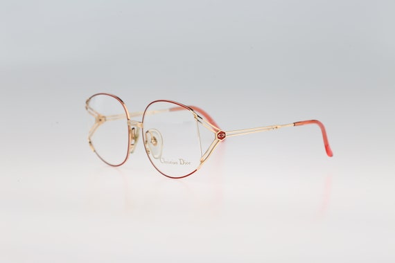 Christian Dior 2590 43, Vintage 80s gold and red … - image 3