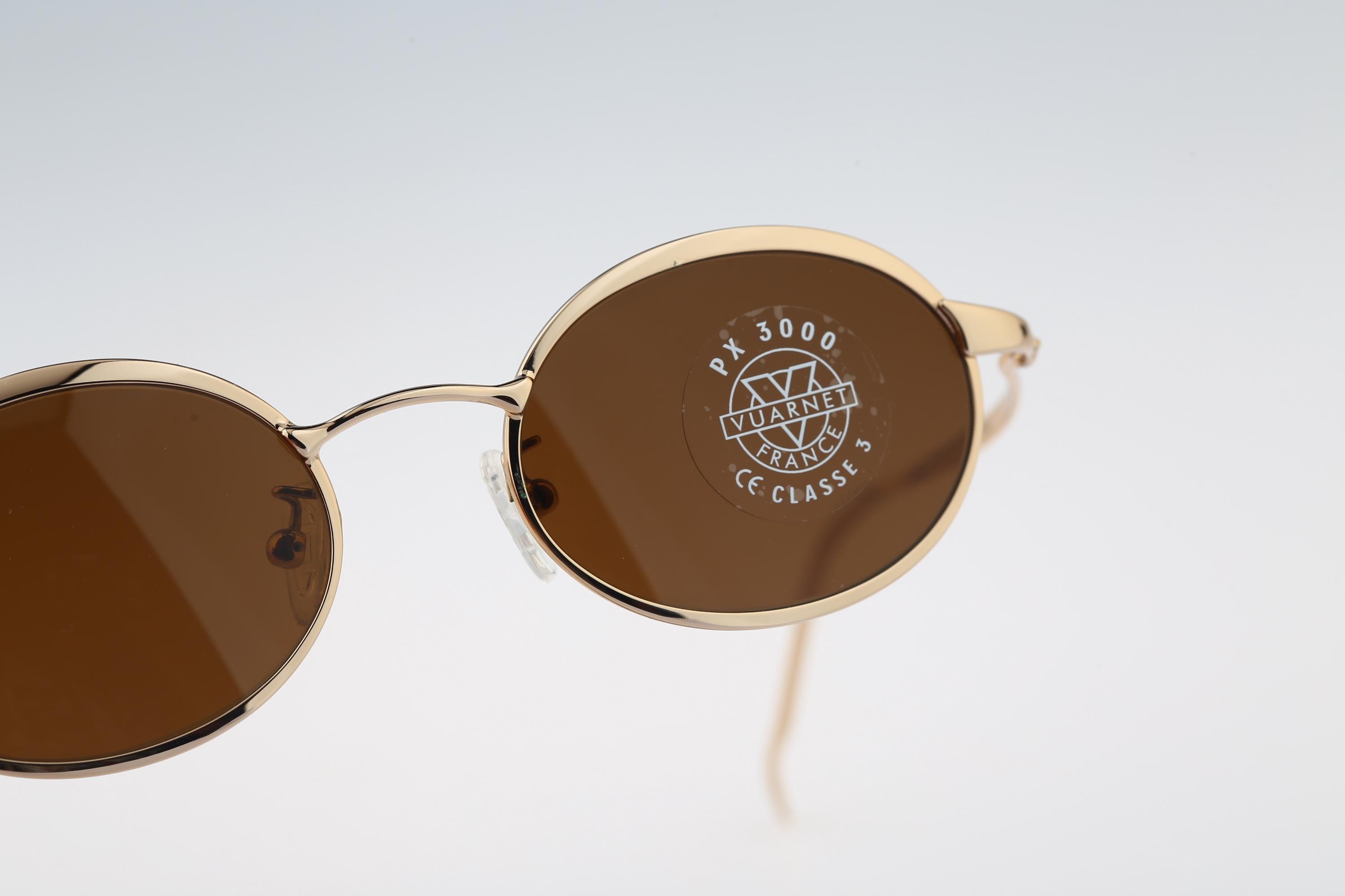 Vuarnet 066, Vintage 90s Tempered Glass Lenses Unique Gold 