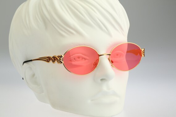Gold oval sunglasses, Anteprima Enia 3, Vintage 9… - image 5