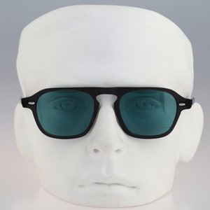 Caretta V. Bogota 01 Hand made, Acetate tinted lenses clear smoke square sunglasses mens & women NEW