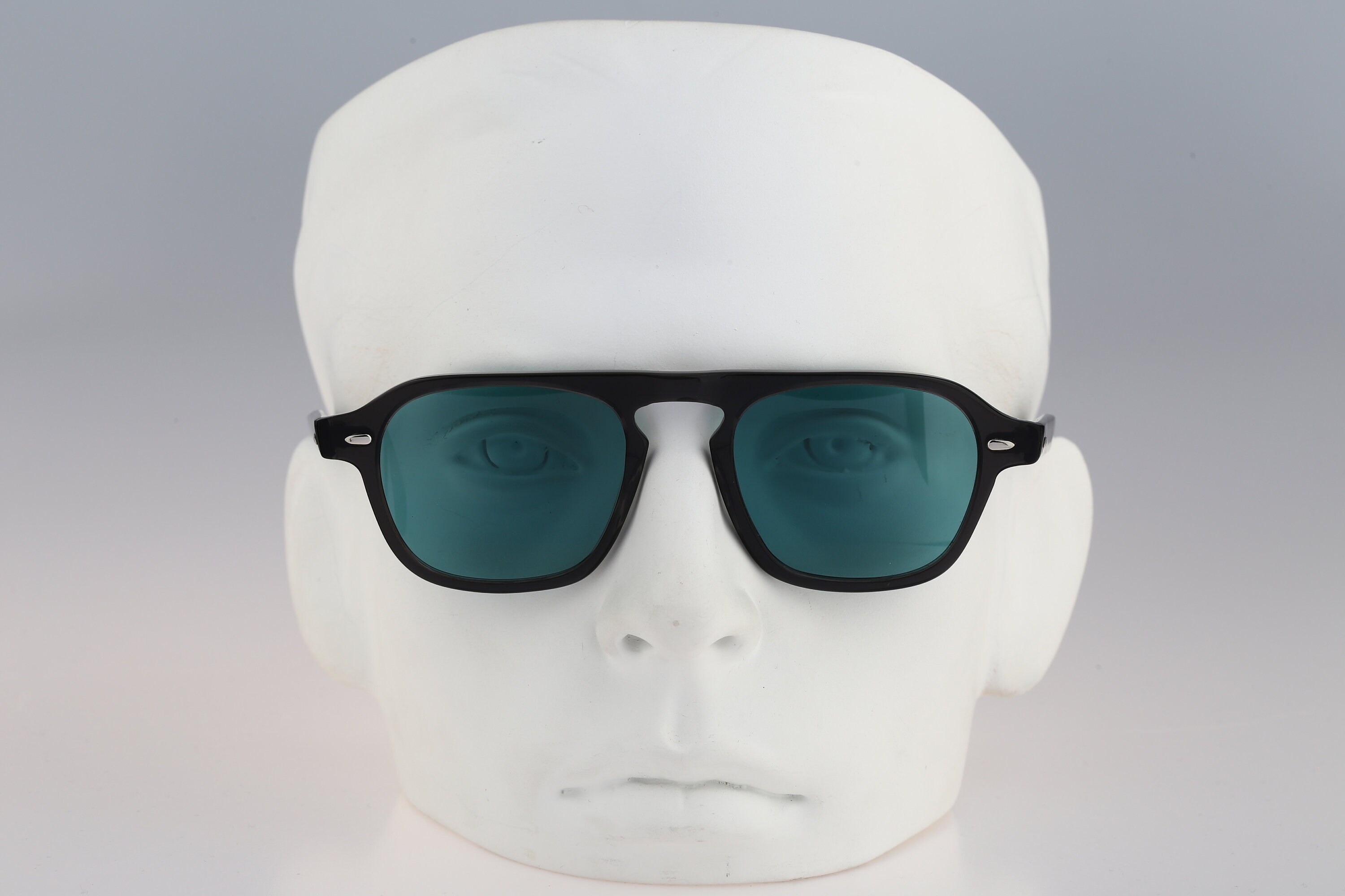 Caretta V. Bogota 01 Hand made, Acetate tinted lenses clear smoke square sunglasses mens & women NEW