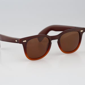 Bolle Sunrock, vintage tweekleurige vierkante wayfarer-zonnebril uit jaren 90 heren en dames, NOS afbeelding 4