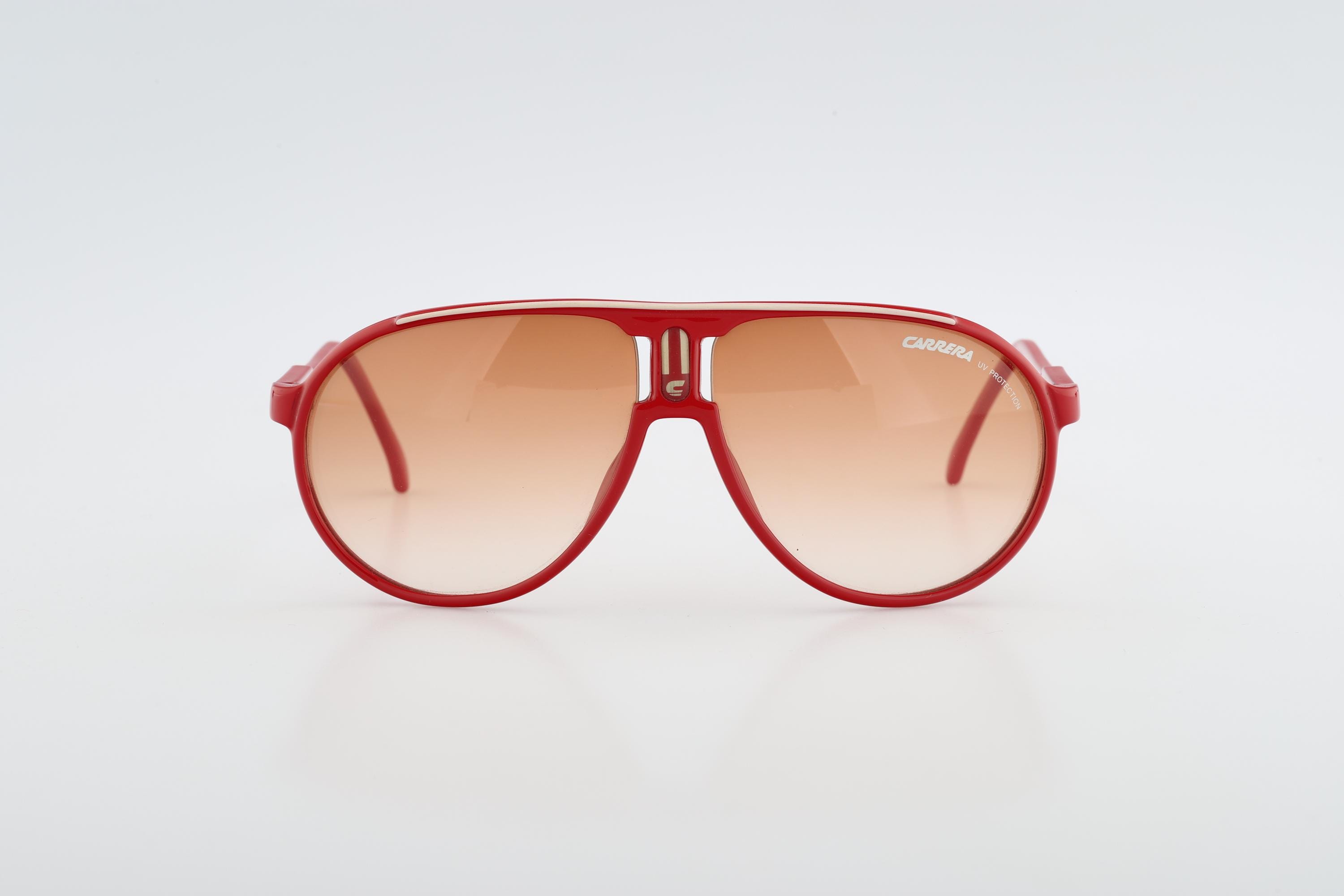 Carrera Champion P 85A ID, Vintage 2000s Tinted Orange Lenses Red