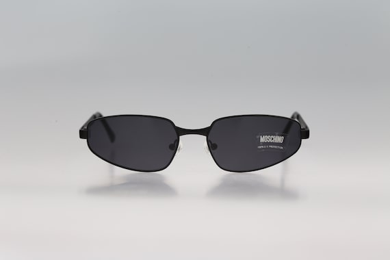 Moschino 3117 S 594 6, Vintage 2000s black rectan… - image 1
