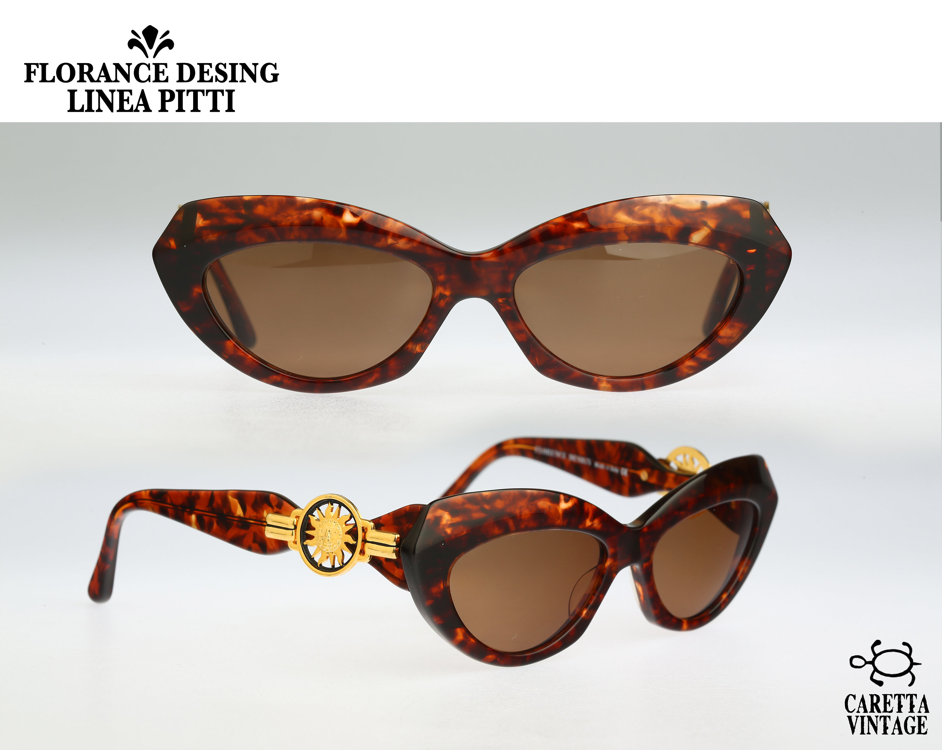 Linea Pitti Florence Design 408, Vintage 90s Tortoise Cat Eye