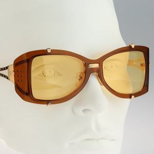 Moon Music Police Vintage Occhiali Da Sole Vintage In Metallo