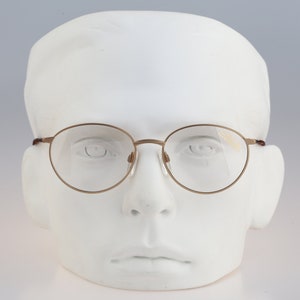 Silhouette M 6229 30 V 6050, Vintage 90s gold panto round eyeglasses frames mens & womens NOS