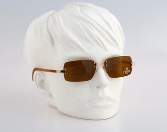 FENDI SL 7588 サングラス トータスシェル ブラウン FENDI EYEWEAR First D-frame embellished tortoiseshell acetate