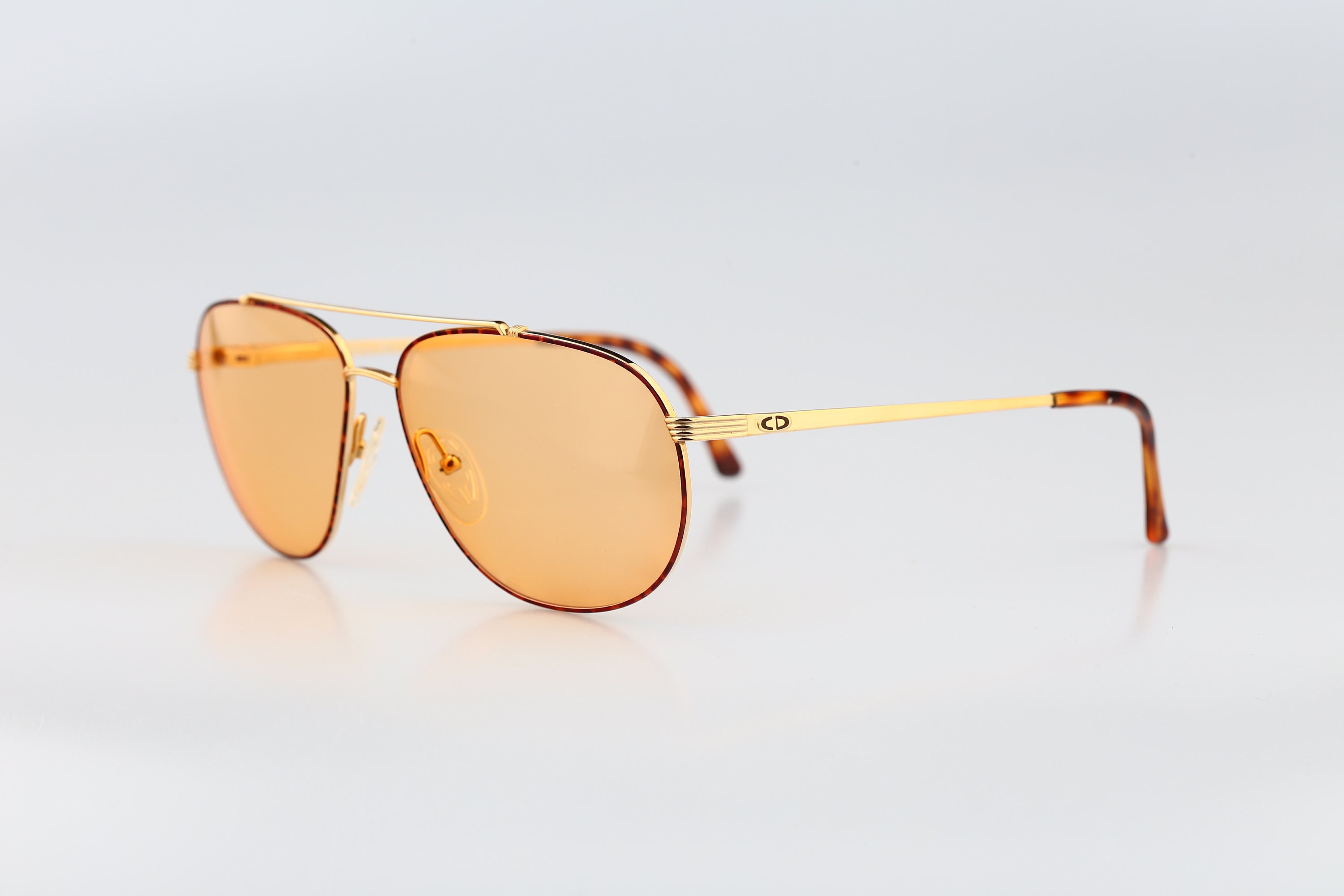 Christian Dior 2753 42, Vintage 80s Tinted Orange Lenses