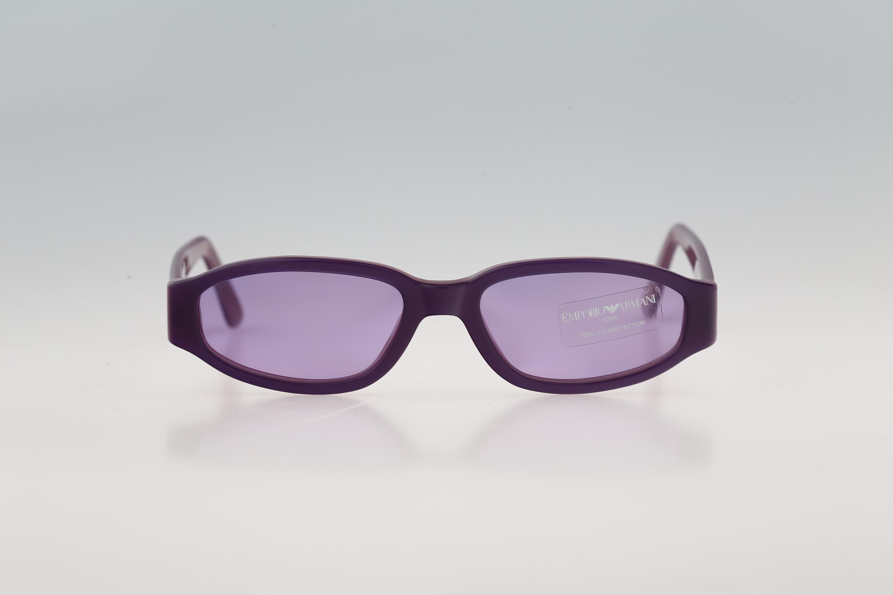 Emporio Armani 621 S 459, Vintage 90s Tinted Lenses Purple 