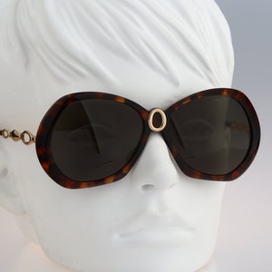 Silhouette M 3154, Vintage 80s unique tortoise oversized butterfly sunglasses women, NOS