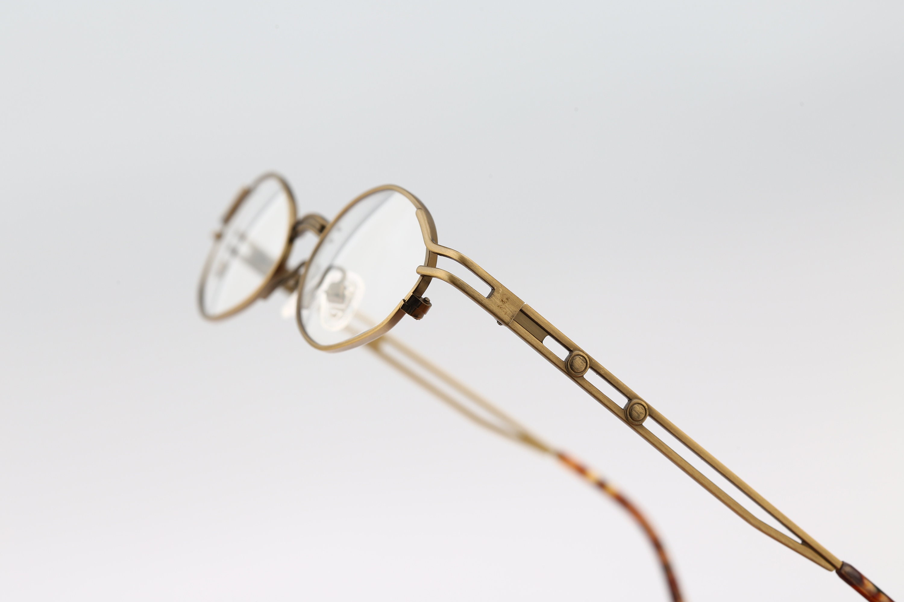 Lunettes Vintage Henri Coombes HC120 - Monture Ovale Multicolore En Métal Rétro Pour Homme Et Femme