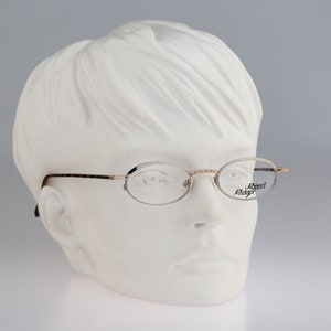 Robert Rudger 1690 211 27, Vintage 90s silver & colorful small slim oval eyeglasses frames womens NOS